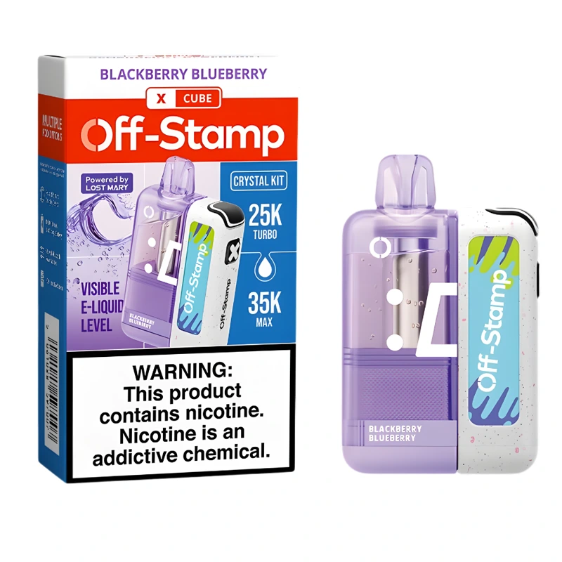 Off-Stamp X-Cube Crystal Kit 35K 5% 18ml BLACKBERRY BLUEBERRY