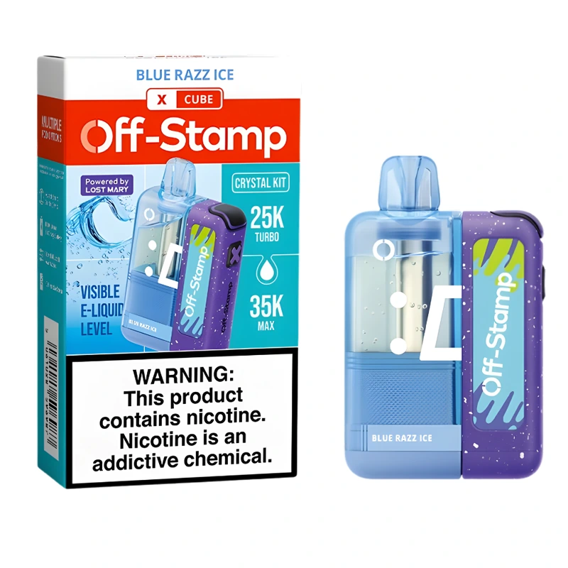 Off-Stamp X-Cube Crystal Kit 35K 5% 18ml BLUE RAZZ ICE