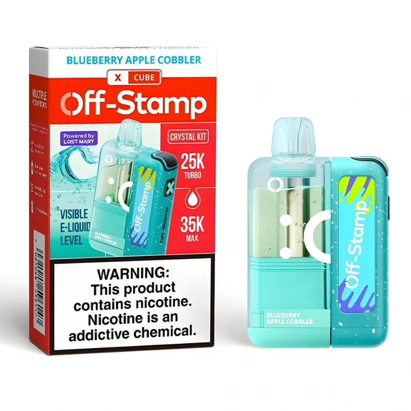 Off-Stamp X-Cube Crystal Kit 35K 5% 18ml BLUEBERRY APPLE COBBLER