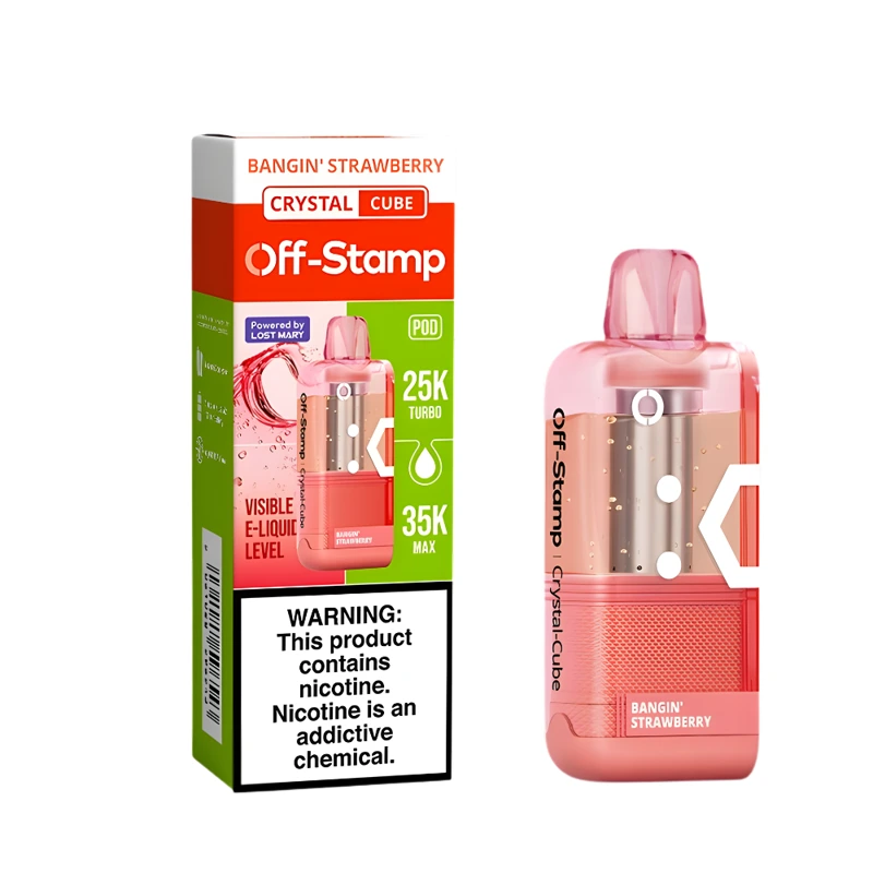 Off-Stamp X-Cube Crystal Cube 35K Replacement Pod 5% 18ml BANGIN' STRAWBERRY