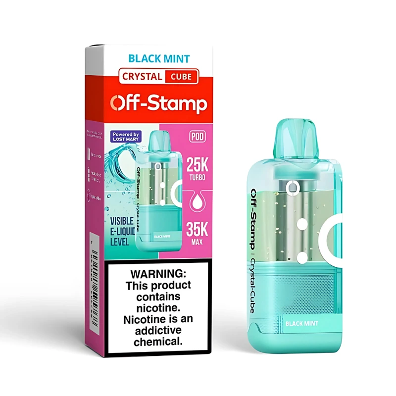Off-Stamp X-Cube Crystal Cube 35K Replacement Pod 5% 18ml BLACK MINT