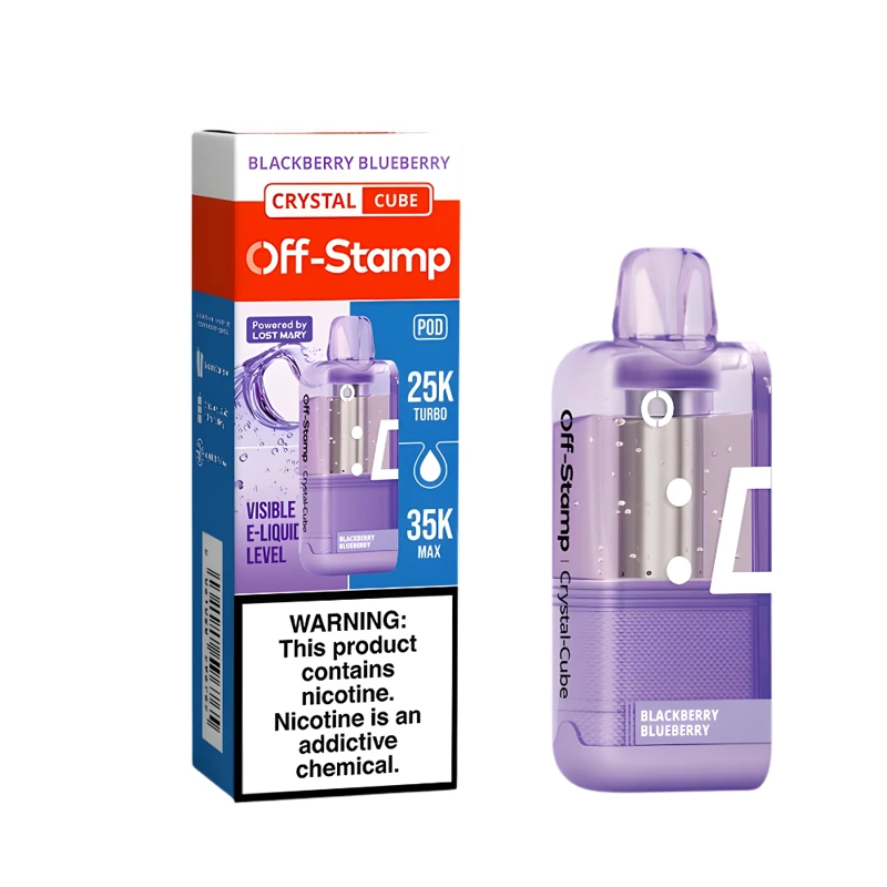 Off-Stamp X-Cube Crystal Cube 35K Replacement Pod 5% 18ml BLACKBERRY BLUEBERRY