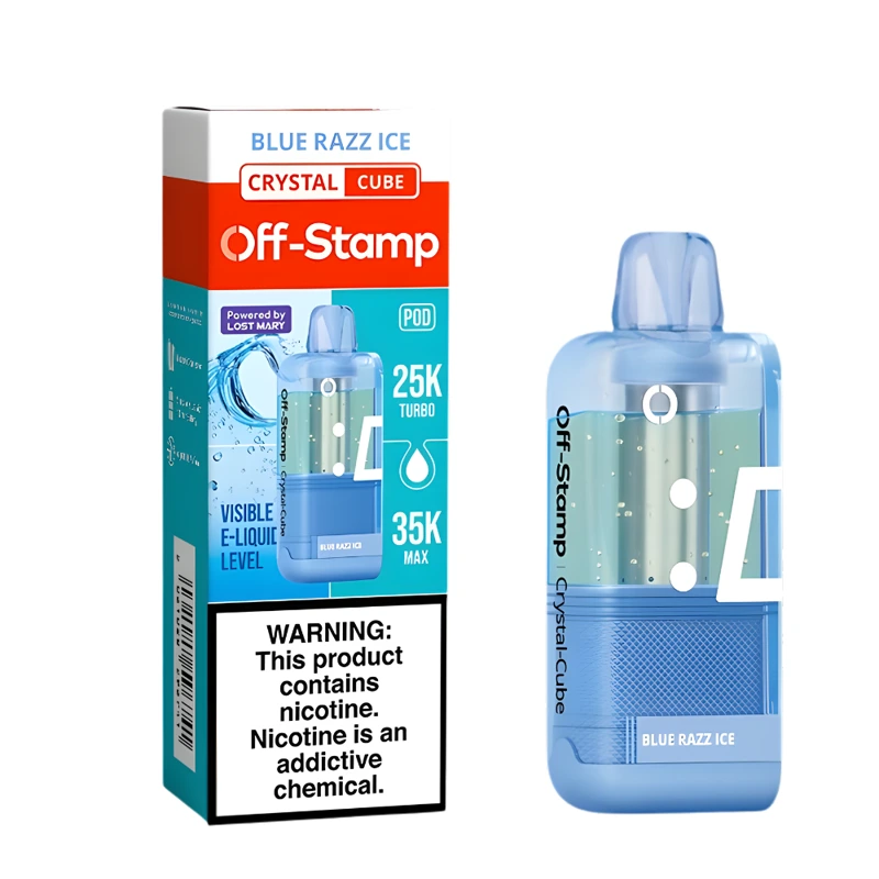 Off-Stamp X-Cube Crystal Cube 35K Replacement Pod 5% 18ml BLUE RAZZ ICE
