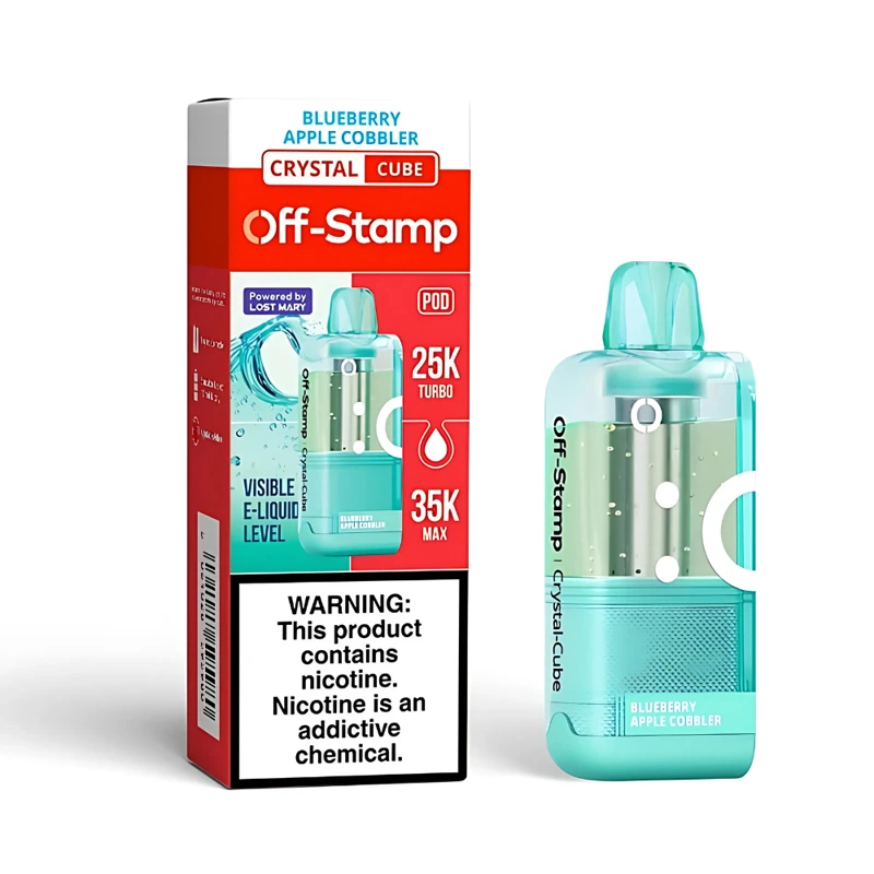 Off-Stamp X-Cube Crystal Cube 35K Replacement Pod 5% 18ml BLUEBERRY APPLE COBBLER