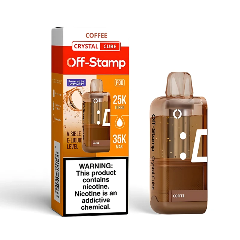 Off-Stamp X-Cube Crystal Cube 35K Replacement Pod 5% 18ml COFFEE
