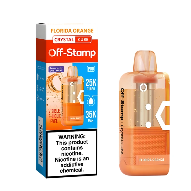 Off-Stamp X-Cube Crystal Cube 35K Replacement Pod 5% 18ml FLORIDA ORANGE