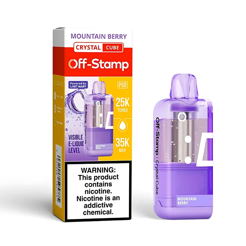 Off-Stamp X-Cube Crystal Cube 35K Replacement Pod 5% 18ml MOUNTAIN BERRY