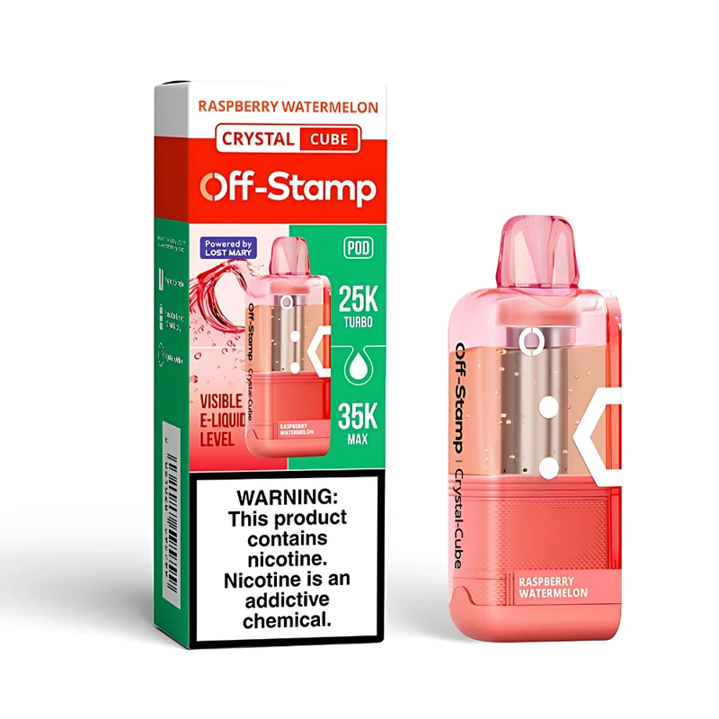Off-Stamp X-Cube Crystal Cube 35K Replacement Pod 5% 18ml RASPBERRY WATERMELON