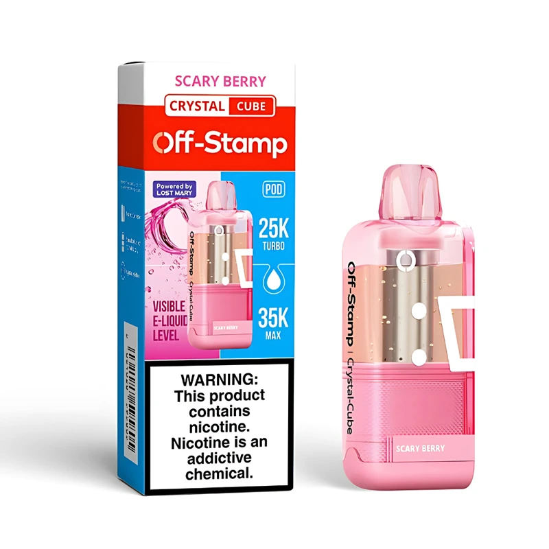 Off-Stamp X-Cube Crystal Cube 35K Replacement Pod 5% 18ml SCARY BERRY