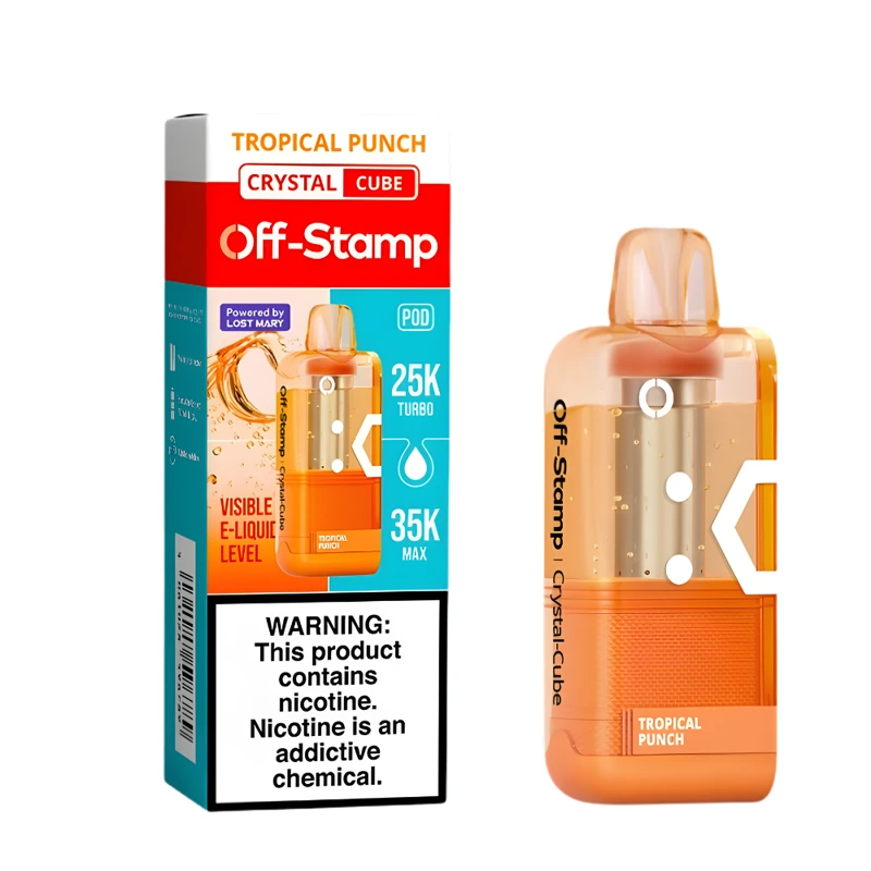 Off-Stamp X-Cube Crystal Cube 35K Replacement Pod 5% 18ml TROPICAL PUNCH