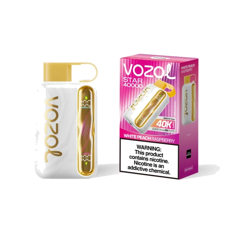 VOZOL STAR 40K 2% 18ml WHITE PEACH RASPBERRY